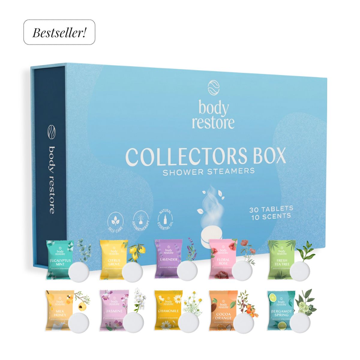 Aromatherapy Collection Box met 30 shower steamers