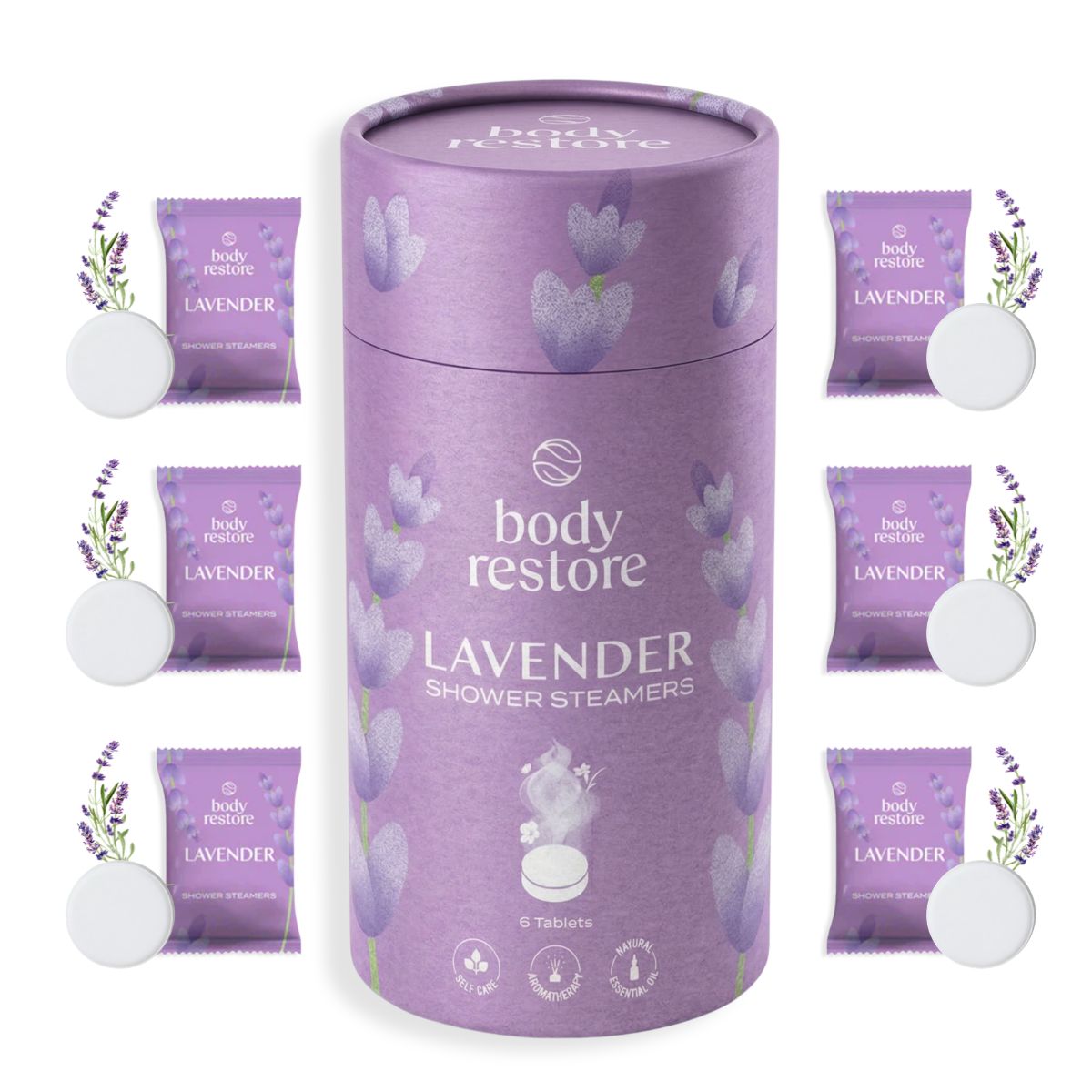 Pastilles de douche à la lavande - Coffret cadeau 6 pièces
