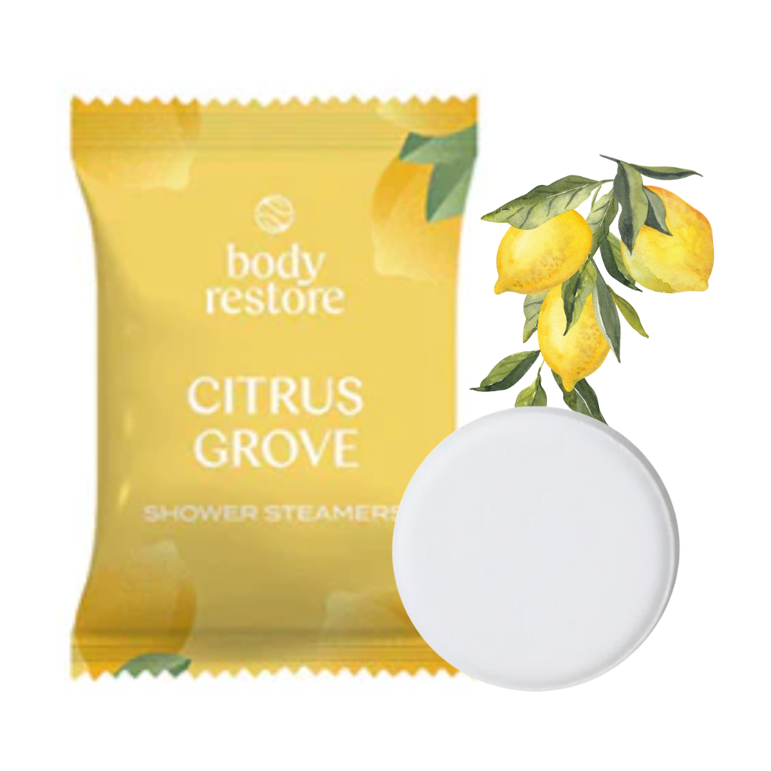 Pastilles effervescentes pour douche aux agrumes (lot de 3)