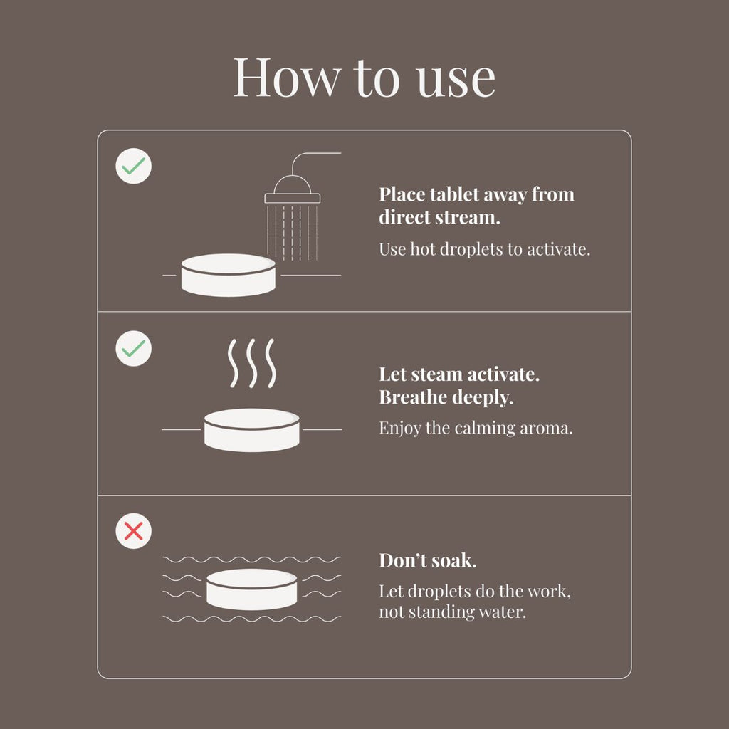 Pastilles de douche à l'eucalyptus - Lot de 15