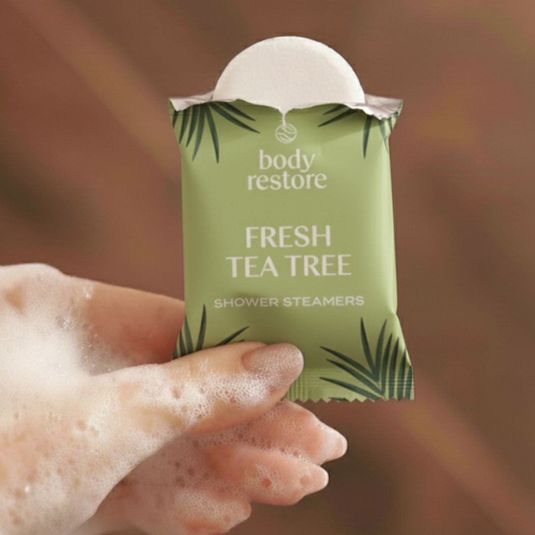 Pastilles effervescentes pour douche à l'arbre à thé - Lot de 15