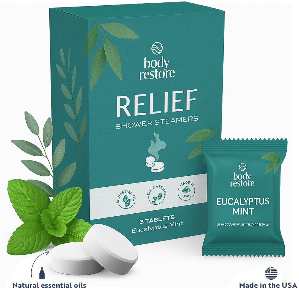 Pastilles de douche à l'eucalyptus (lot de 3)