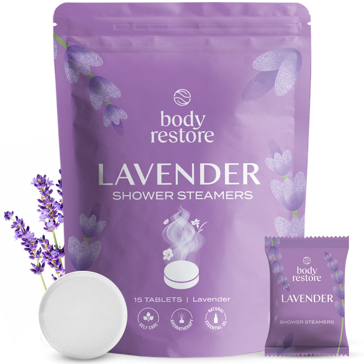 Pastilles de douche Lavande - Lot de 15