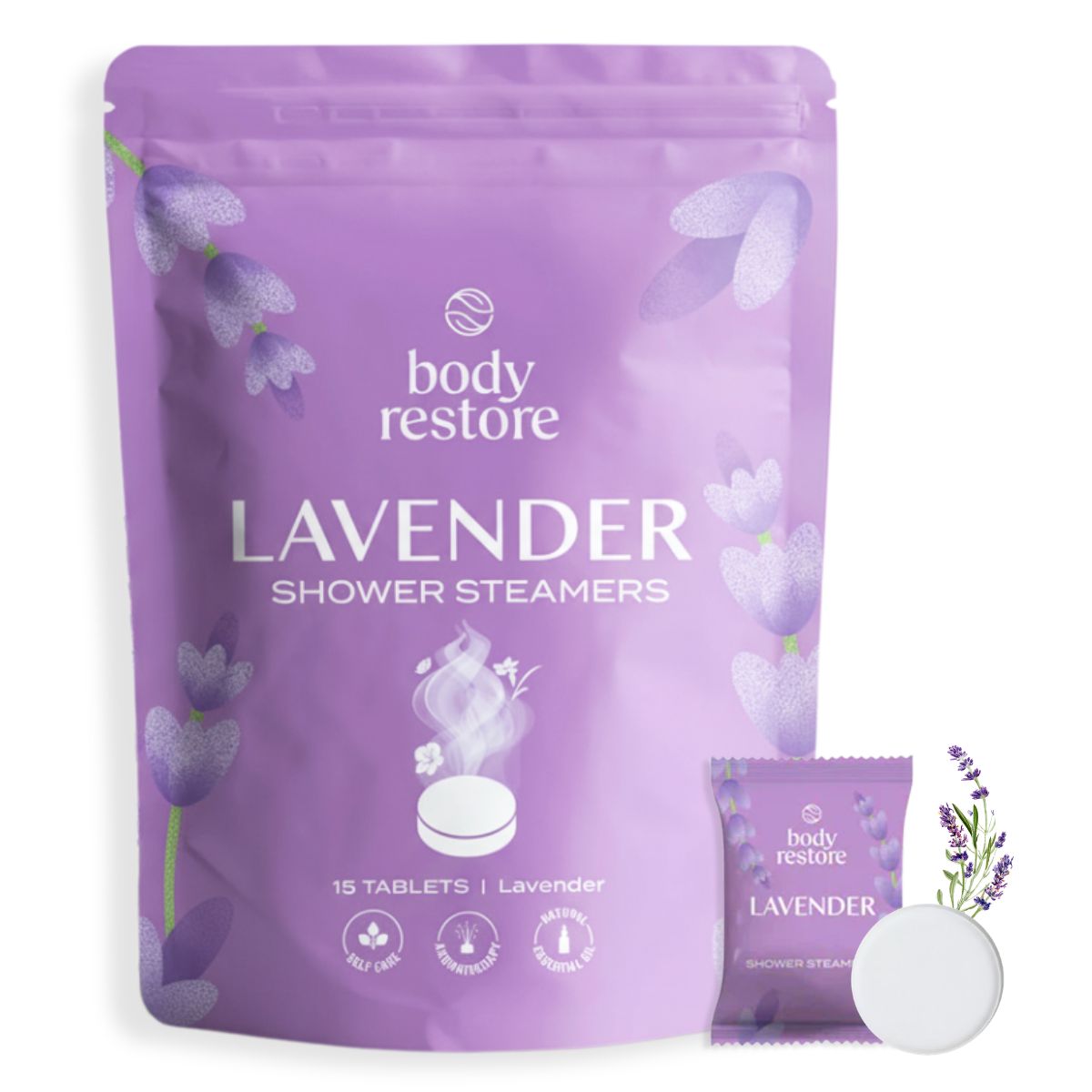Pastilles de douche Lavande - Lot de 15