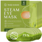 Masques pour les yeux à la vapeur de thé vert - Lot de 5