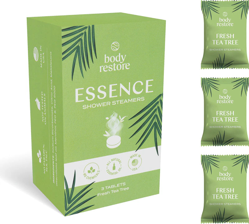 Pastilles effervescentes pour douche à l'arbre à thé frais (lot de 3)