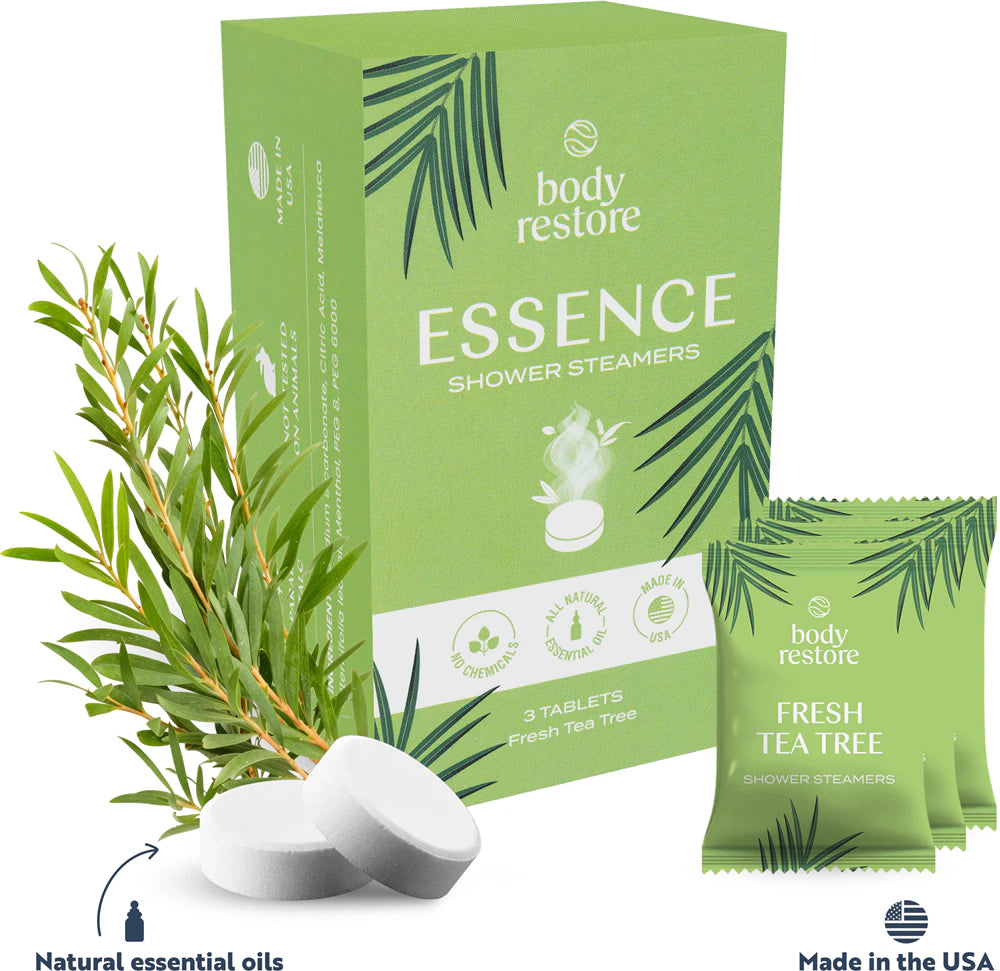 Pastilles effervescentes pour douche à l'arbre à thé frais (lot de 3)