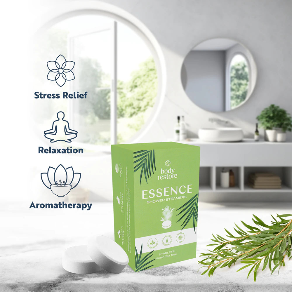 Pastilles effervescentes pour douche à l'arbre à thé frais (lot de 3)