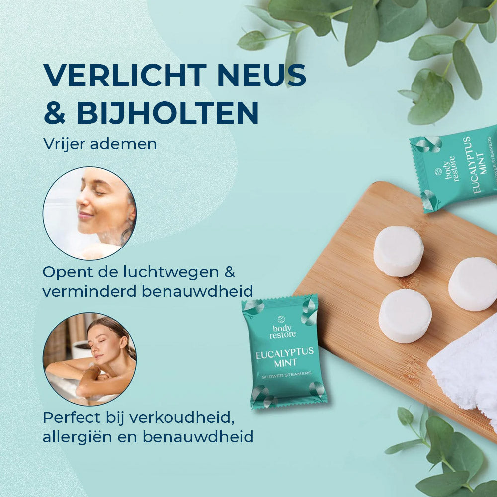 Pastilles de douche à l'eucalyptus (lot de 3)