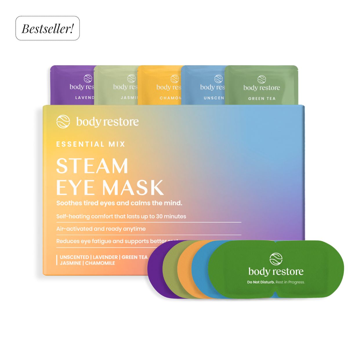 Masques pour les yeux Essential Mix à la vapeur - Lot de 30