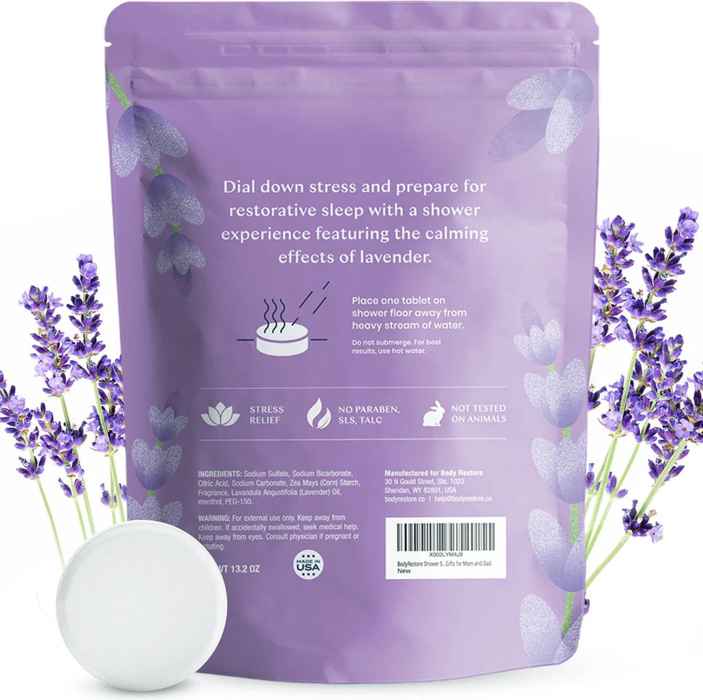 Pastilles de douche Lavande - Lot de 15