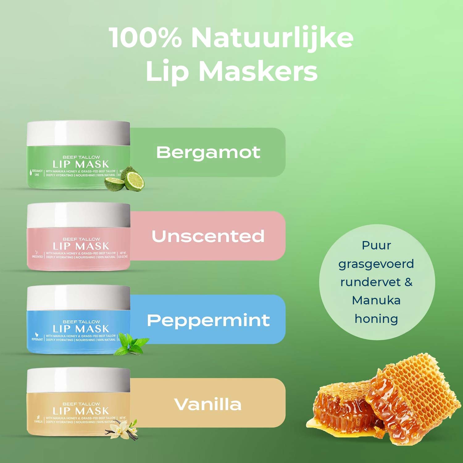 Masque Lèvres au Suif de Bœuf - Bergamote