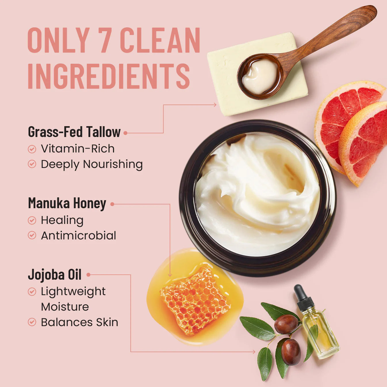 Beef Tallow Crème - Orange Grapefruit